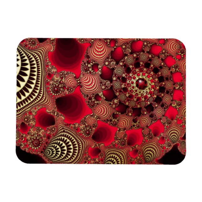 Ímã Rubies e Dourado flexível (Horizontal)