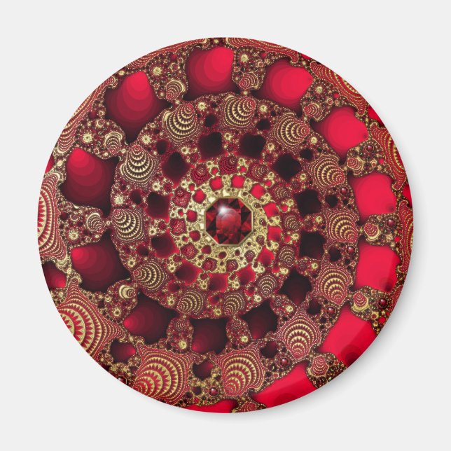 Imã Rubies e Dourado Magnet (Frente)