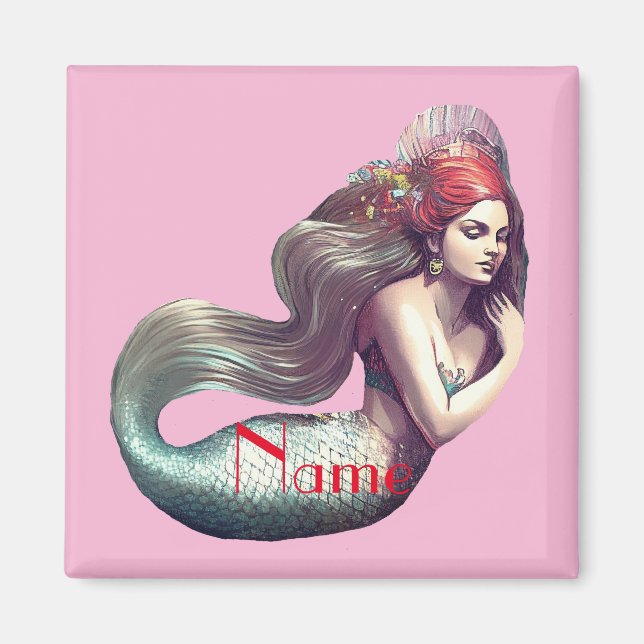 Imã Rubor_Cove da Bela Sereia da Redhead (Frente)