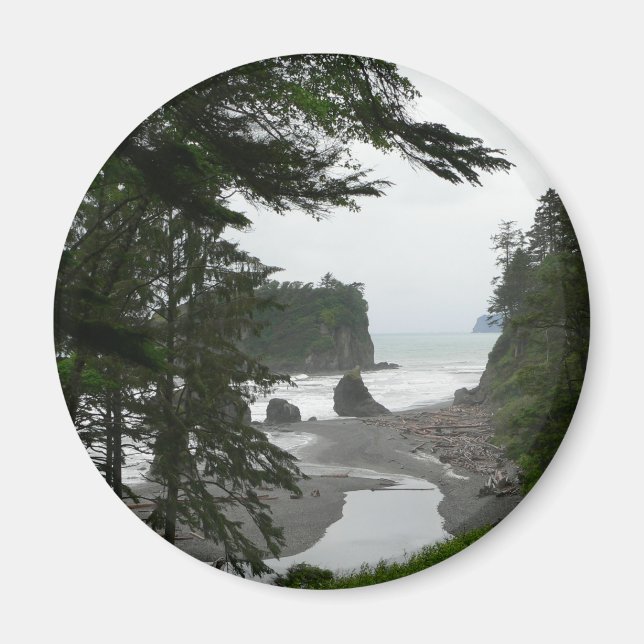 Imã Ruby Beach Coastline (Frente)