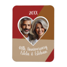 Ruby Heart Foto Personalizada Keepsaket