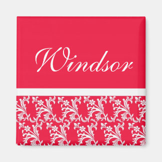 Imã Ruby Red Custom Wedding Magnets