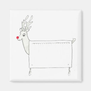 Imã Rudolf o radiador cheirado vermelho