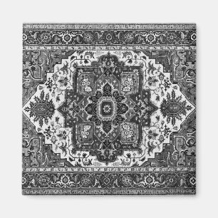 Imã RUG PERSA - Preto e Branco