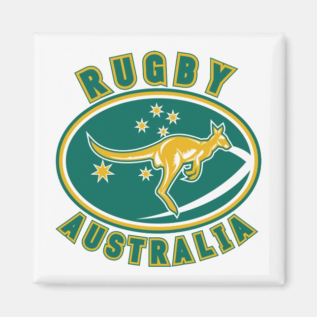 Imã rugby australia kangaroo wallaby aussie (Frente)