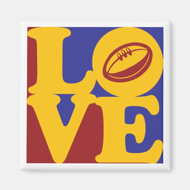 Imã Rugby Love (Frente)