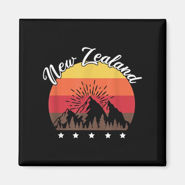 Imã Rugby Lover Kiwi Gift New Zealand  (Frente)