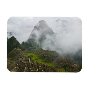 Ímã Ruínas antigas de Machu Picchu com os Andes