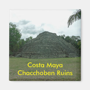 Imã Ruínas de Chacchoben do Maya da costela, Mexixo