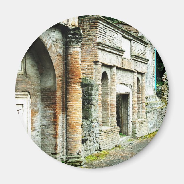 Imã Ruínas de Pompeia - mercado com templos (Frente)