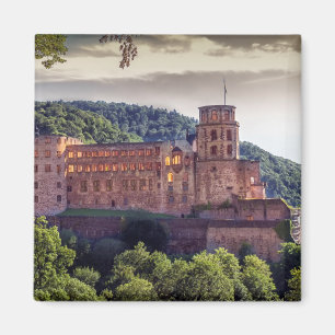 Imã Ruínas famosas do castelo, Heidelberg, Alemanha