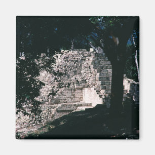 Imã Ruínas Maias Cidade Copán Honduras Foto Desenhada