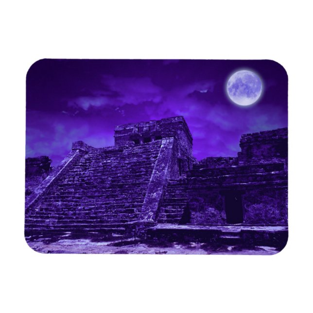 Ímã Ruínas Maias | Tulum México (Horizontal)