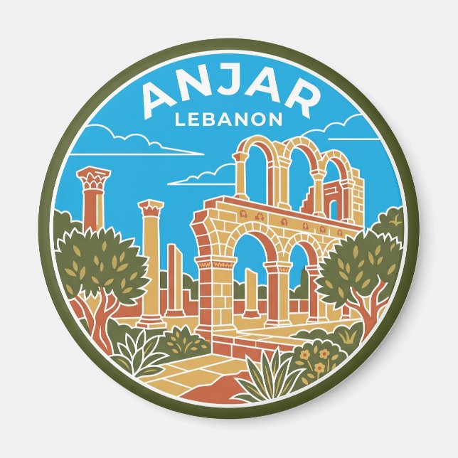 Imã Ruínas Omíadas de Anjar Líbano (Frente)