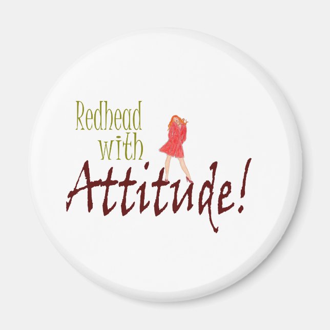 Imã Ruiva com atitude (Frente)