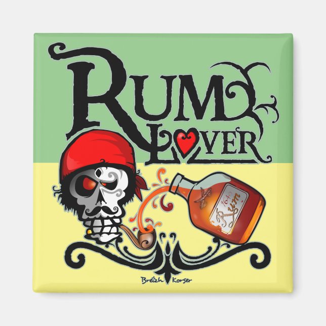 Imã Rum lover Magnet (Frente)