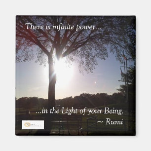 Imã Rumi "luz de seu ser" ímã