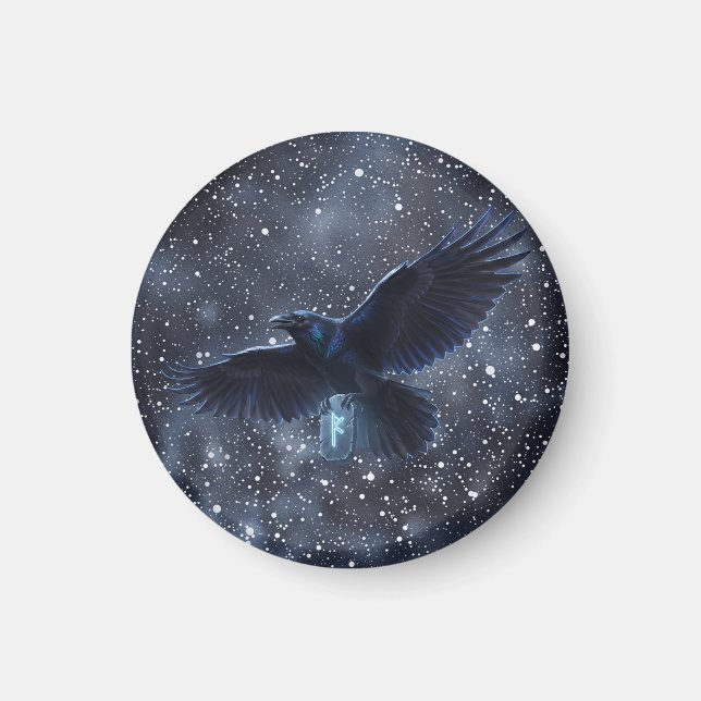 Imã Runa Fehu y el Cuervo de Odín (Frente)