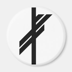 Imã Rune de Viking - sorte - preto