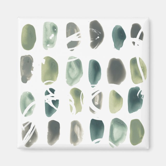 Imã Rune Stone - Verde (Frente)