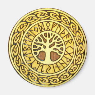 Imã Runes de Viking com o ímã do refrigerador da