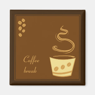 Imã Ruptura de café - design do ímã do negócio