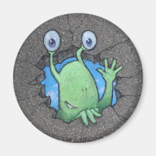 Imã rupturas do sluggo completamente