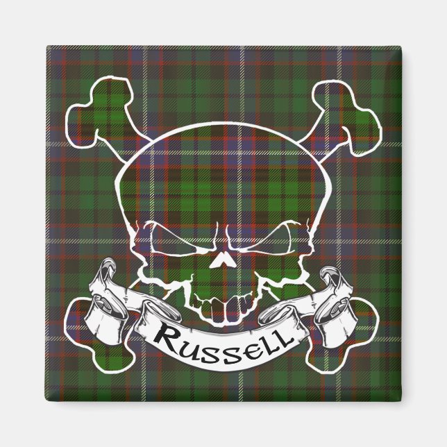 Imã Russell Tartan Skull (Frente)