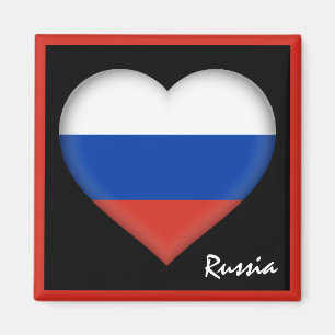 Imã Rússia bandeira e Coração Russo férias Rússia