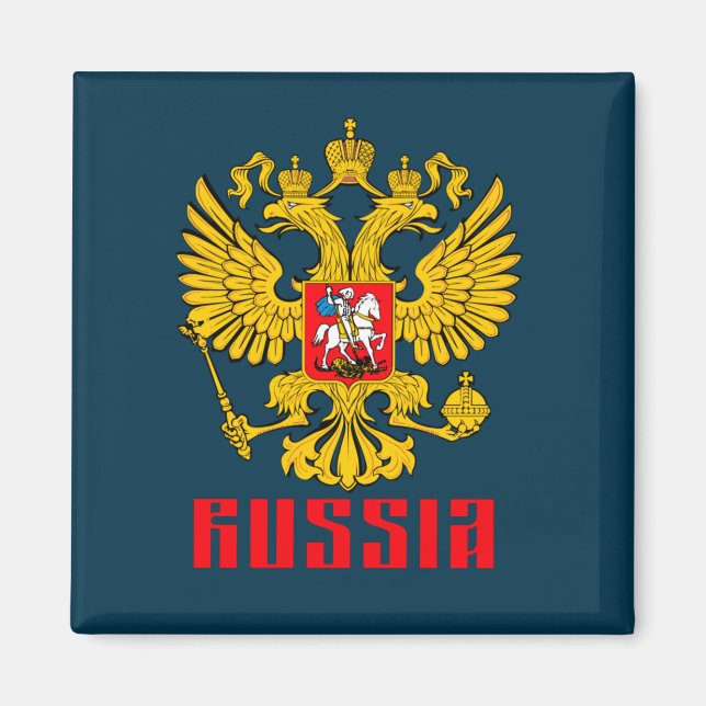 Imã Rússia Bandeira Imperial Águia Russa Ortodoxa Russ (Frente)