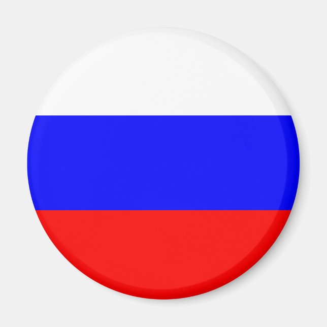 Imã Rússia Flag Magnet (Frente)