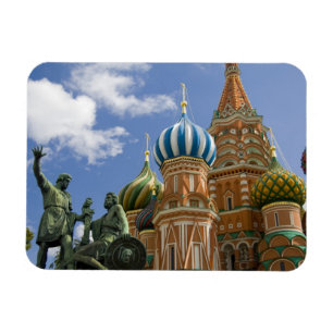 Ímã Rússia, Moscou, Praça Vermelha. Basílica de São Ba