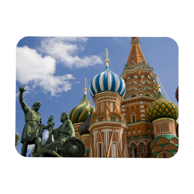 Ímã Rússia, Moscou, Praça Vermelha. Basílica de São Ba (Horizontal)