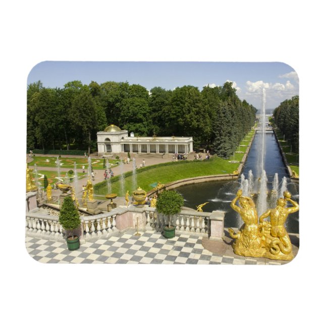 Ímã Rússia. Petrodvorets. Palácio Peterhof. Peter (Horizontal)
