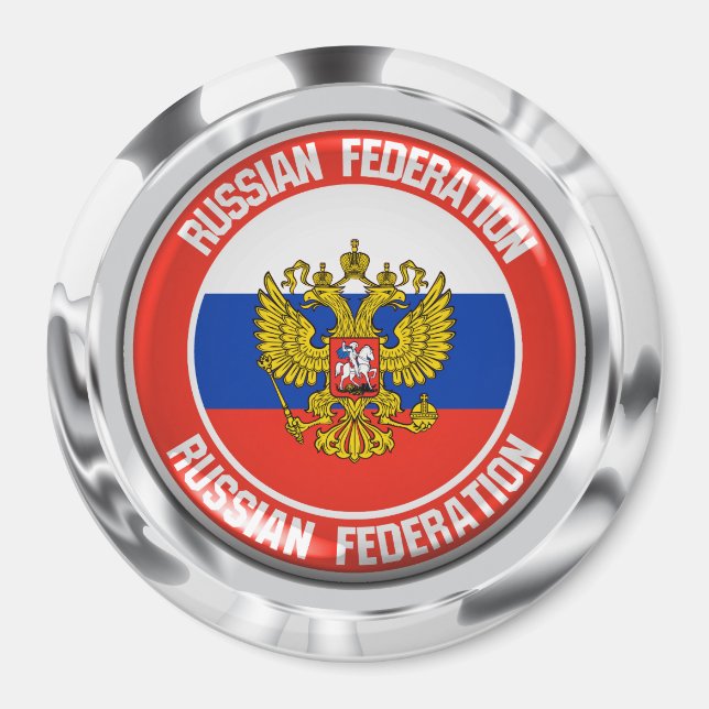 Imã Rússia Round Emblem (Frente)