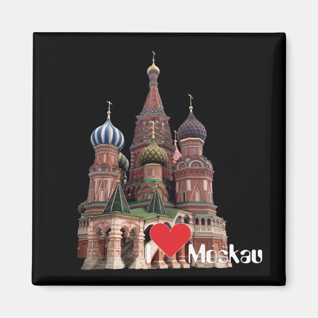 Imã Rússia - Rússia Moskau Magnet (Frente)