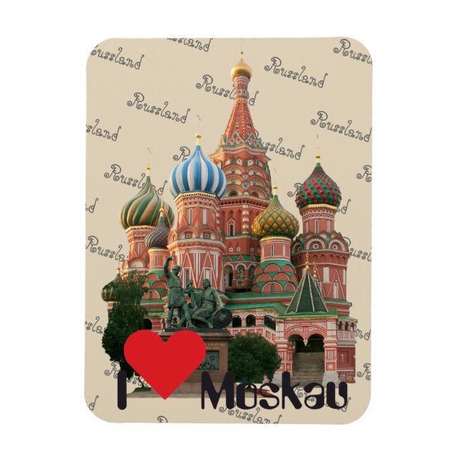 Ímã Rússia - Rússia Moskau Magnet (Vertical)