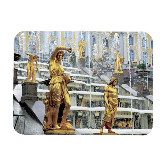 Ímã Rússia, Santo Petersburgo, Peterhof, Samson e (Horizontal)