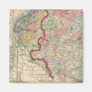 Imã Rússia, Suecia, mapa da Noruega por Mitchell