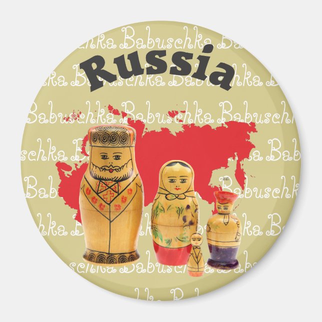 Imã Russland - Rússia Magnet (Frente)