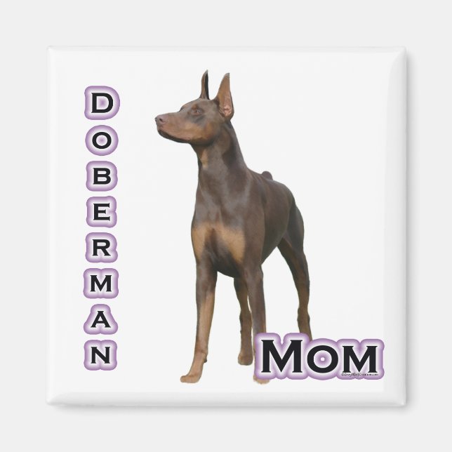Imã Rust Doberman Mãe 4 - Magnet (Frente)