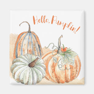 Imã Rustic Fall Hello Pumpkin