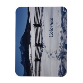 Ímã Rustic Fence Snowy San Juans Dallas Divide