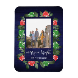 Ímã Rustic Woodland Whimsical Mushrooms Christmas