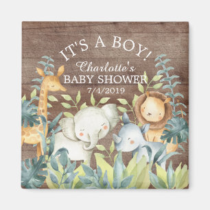 Imã Rústica Selva Chá de fraldas Favorece Magnet