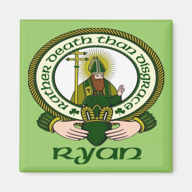Imã Ryan Clan Motto Magnet (Frente)