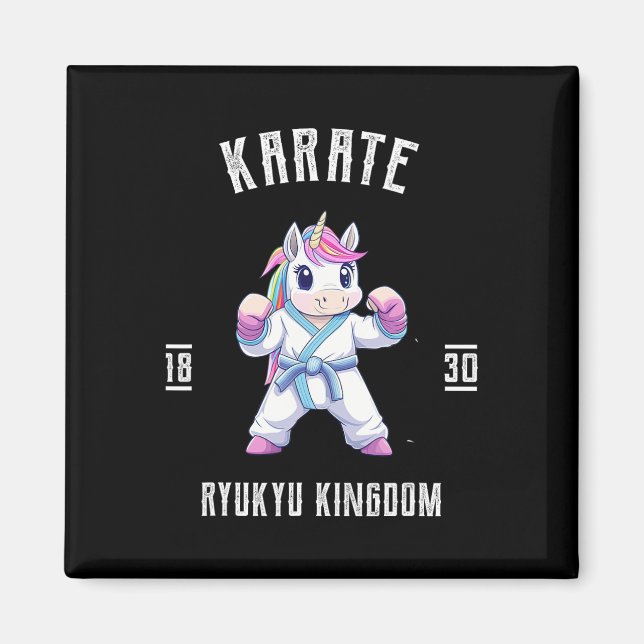 Imã Ryukyu Karate Unicorn - Karateka Japão (Frente)