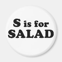 S é para SALAD (ímã)