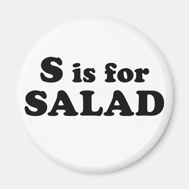 Imã S é para SALAD (ímã) (Frente)