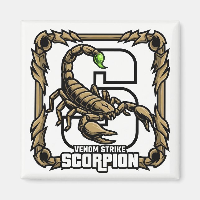 Imã S is for Scorpion – GTA Style ABC Learning Magnet (Frente)